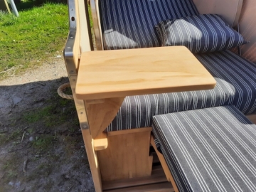 1 Sitzer Strandkorb Düne Tisch